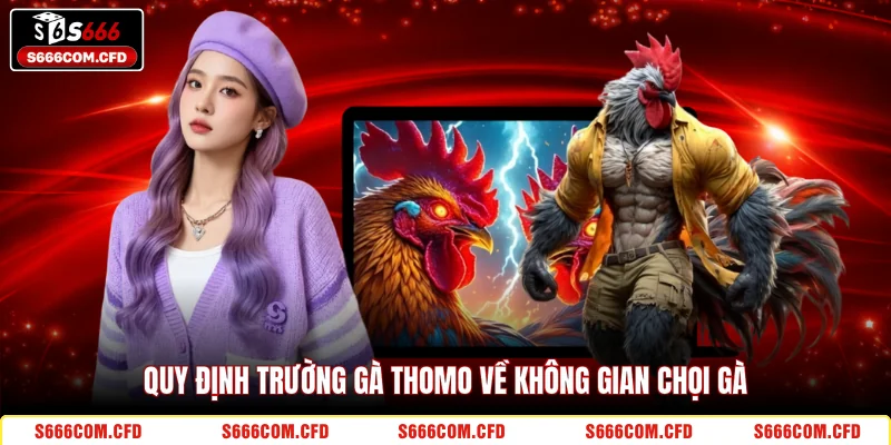 Quy định trường gà Thomo về không gian chọi gà